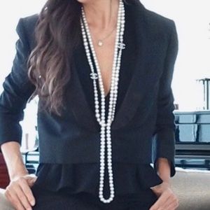 LANVIN Short Tuxedo Black Jacket SZ34